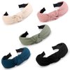 VELSCRUN 5 Pack Headbands for Women Gilrs Fashion Knotted Head Bands Solid Headband Non Slip Hair Band for Womens Thin Thick Short Hair Face Wash Hair Accessories Gifts for Women B