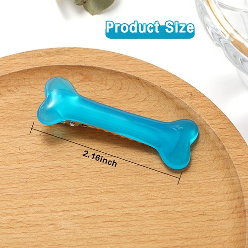 10PCS Dog Bone Hair Clips Decorative Colorful Side Band Clips Hairpins Alligator Barrettes Cosplay Costume Hair Accessories for Christmas Halloween 5Pairs