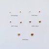 NAIL ANGEL Approx.1000pcs/bag Nail Art Round Metal Stud Different size Stud Gold and Silver Color 10011
