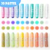 Shuttle Art Tempera Paint Sticks, 20 Pastel Colors, Solid Tempera Paint for Kids, Super Quick Drying, Works Great on Paper Wood Glass Ceramic Canvas