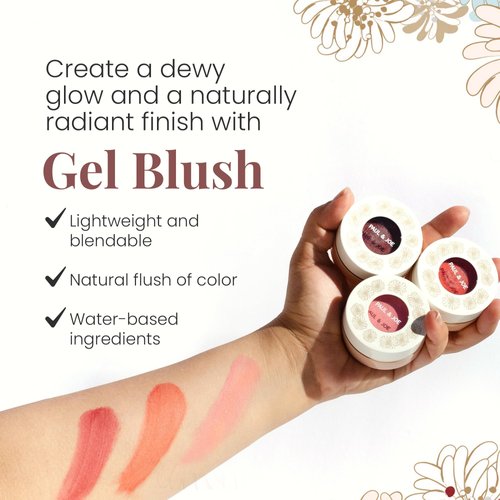 Paul & Joe Gel Blush, Bright and Buildable Blush Makeup, Water-Based Gel Makeup Blush with Hydrating Oils for Dewy, Radiant Finish, Subtle Coral Cheek Tint, 03 Poached Peach, 0.71 oz