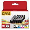 Alledar 251 Printer Ink Cartridges for Canon 250 and 251 Ink Cartridges PGI-250XL CLI-251XL to Use with Pixma IX6820 MX920 MX922 IP8720 MG5520 MG7520 MG7120 (PGBK Black Cyan Magenta Yellow, 5 Pack)