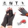 Arthritis Gloves Women Men,Strengthen Compression Gloves to Alleviate Carpal Tunnel,Rheumatoid,Tendonitis,Arthritis Pain Relief Gloves,Fingerless Gloves for Computer Typing and Daily Work - Small