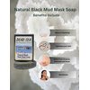 Malki Dead Sea Products Black Mud Mask Soap | Facial Care Product | Facial Skin Care with Pure Black Mud Soap | Natural Mineral Infusion for Skin Improvement