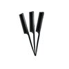 Tail Comb Carbon Fiber Rat Tail Styling Comb Heat Resistant Anti Static Teasing Comb for Back Combing Root Teasing Adding Volume Evening Styling 3 Pack