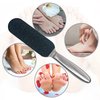 1 Pcs Professional Pedicure Foot File and Callus Remover for Hard Skin,Stainless Steel Foot Rasp File with 10 Free Refill Grits Replacement Pads with Two Sides Simple Bath Pedicure Salon Foot Scrubber