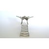 Generic Long shiny silver tone filigree metal hair claw clip
