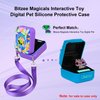Elonbo Silicone Protective Case for Bitzee Magicals Interactive Toy, Virtual Toy Storage Cover, Electronic Pets Kids Toys Holder, Compatible with Bitzee Magicals, Purple (Only for Bitzee Magicals)