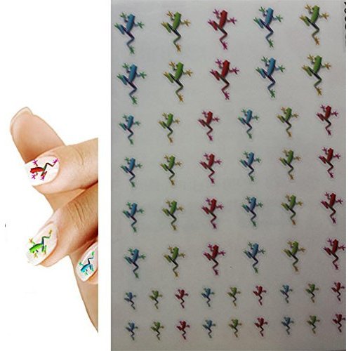 50 Tree Frog & Frogs Variety Mix Nail Art Decal Sticker