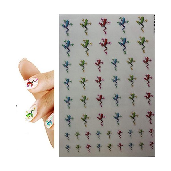 50 Tree Frog & Frogs Variety Mix Nail Art Decal Sticker