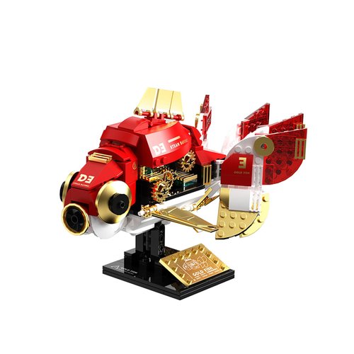 SEMKY Mechanical Goldfish Building Block Set (334 Pieces) - Creativity Gifts for Boy and Girl