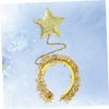 Angoily 1pc Kids Hair Accessories Turban Headband Star Hair Hoop Tinsel Headband Kids Headband Star Headpiece Foil Headband Star Headband Martian Antenna Headband Baby Scarf Christmas