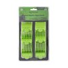 Supreme Trimmer Magnetic Guide Combs for Clippers | CMG100 Hair Clipper Guards, 10 Cutting Lengths | Acid Green