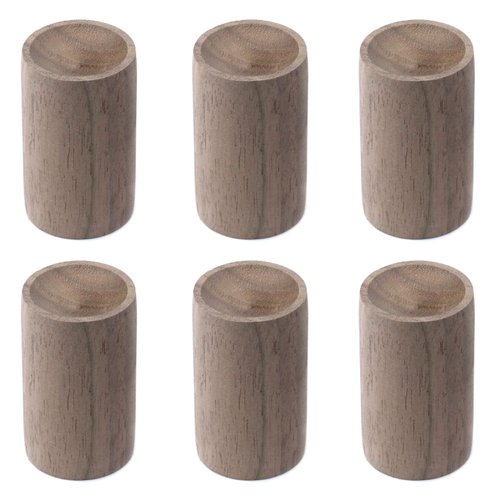 Wealrit Diameter 1.2 Inch Wooden Essential Oil Diffuser,6 pcs Black Walnut Diffuser,Small Wooden Diffuser for Essential Oils