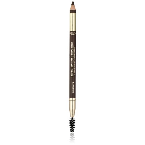 L'Oreal Paris Brow Stylist Designer Eyebrow Pencil, Dark Brunette [315] 0.045 oz