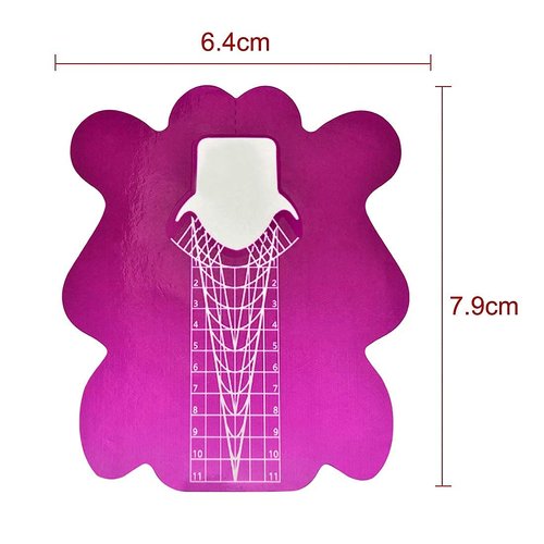 200Pcs Professional Stiletto Nail Forms Acrylic Curve Nails UV Gel Nail Extension Nail Art Guide Form Self-Adhesive Sticker (NTF051-200pcs)