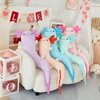 MaoGoLan Giant Axolotl Plush Stuffed Animal,Big Axolotl Plush Pillow Toy,Huge Stuffed Axolotl Body Pillow for Kids Adults,Christmas Birthday Valentine's Day Present Pink