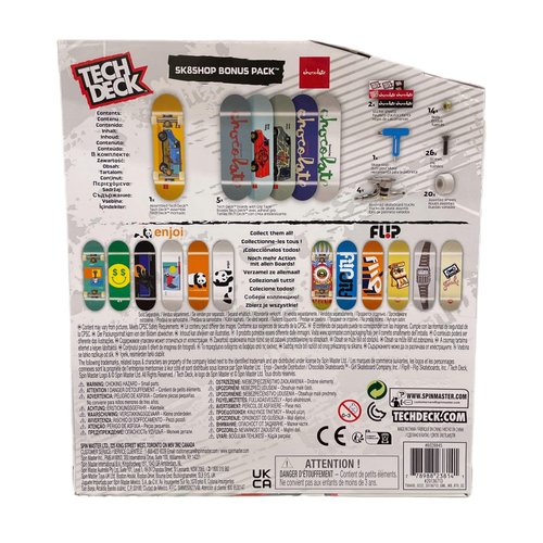 TECH DECK Sk8shop Bonus Pack Mini Finger Skateboard Multi Pack 2022 Series (Chocolate (Sk8shop Bonus Pack))