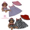 Baby Doll Clothes New Born Baby Doll Outfits for 14 15 and 16 inch Dolls Includes Doll Accessories Bottle, Pacifier, Blanket and Sets of Clothing