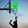Skylety Hicarer 4 Pieces Glow in The Dark Mini Basketball for Mini Basketball Midnight Mini Indoor Basketball Small Basketball Toy Mini Cute Bouncy Ball for Kids, Adult(6.3 Inches)