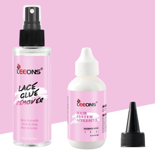 120ml+60ml Wig Glue and Lace Glue Remover, Waterproof Wig Glue for Lace Wig, Transparent Lace Adh...