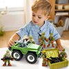 MQSTARSRISE Army Men Soldiers Toy Set, Army Men with Weapons Military Playset with 2 Cases 1Truck 1Screwdriver,Birthday Gift for Toddler Boys