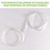 Oxygen Tubing Swivel Connector - 10 PCS Cannula Connectors, Avoid Tube Tangles (Male to Male)