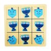 Rite Lite Hanukkah Tic Tac Toe Game - Jewish Board Game Wooden Display Chanukah Gifts for Kids Holiday Party Favors Judaism A Perfect Family-Friendly Party Game Fun & Educational Festival of Lights