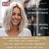 Smart Beauty Platinum Blonde Hair Dye Permanent, with Plex Anti-Breakage Technology that Protects Rebuilds Restores Hair Structure, Permanent Hair Colour, Bleach Hair Dye, Vegan, Cruelty Free
