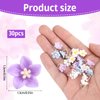 20pcs Mini Flower Hair Clips, Mini Flower Barrettes Cute Small Flower Braid Claw Clips Elegant Tiny Hair Accessories for Women Daily Party Wedding Bridal