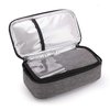 ALLCAMP Insulin Cooler Travel Case Diabetic Medication Cooler with 4 Ice Pack - Medical Cooler Bag Portable and Reusable Grey (9X 4.72x 3.14 inches)