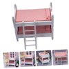 UPKOCH Doll Bunk Bed Mini House Furniture Miniature Furniture Mini Furniture Models Doll House Bunk Bed Toy Mini Bunk Bed Model Mini House Accessory Doll House Decoration Bed Miniatures