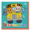 Amscan Cocomelon Paper Party Napkins - 6.5" x 6.5" | Multi-color | Pack of 16