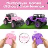 NQD Pink RC Cars 1:16 Scale with DIY Sticker, Remote Control Car for Girls, 80 Min Play 2.4Ghz Jeep RC Trucks,Little Girl Toys Gifts for 4-5 6-7 8-10 Years Old