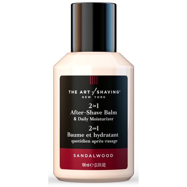The Art of Shaving After-Shave Balm for Men - Face Moisturizer, Clinically Tested for Sensitive Skin, Sandalwood, 3.3 Fl Oz (Pack of 1)