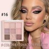 CAKAILA 9Colors Eye Shadow Palette Makeup,Pink Rose Gold Purple Mauve Neutral Travel Eyeshadow Palette Highly Pigmented Long Lasting Waterproof Naturing-Looking Eyeshadow Palette Travel Size Gift Kit
