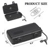 PrimeZone Humidor Travel Cigar Case - Portable Cigar Box with Humidifier & Cigar Cutter, Humidor for 4-5 Cigars, Gift for Cigar Aficionado, Waterproof Crushproof, Airtight