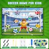DRAMATION Soccer Ball Games for Kids, Soccer Goal Game with 3 Inflatable Velcro Balls, Indoor and Outdoor Backyard Games Toys for Ages 5-7 8-12, Soccer Gifts for 3 4 5 6 7 8 Year Old Boy Toys