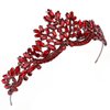 LIMELIA Burgundy Princess Tiara - Sparkling Rhinestone Hair Accessory, Ideal for Girls' Birthday Parties and Pageants