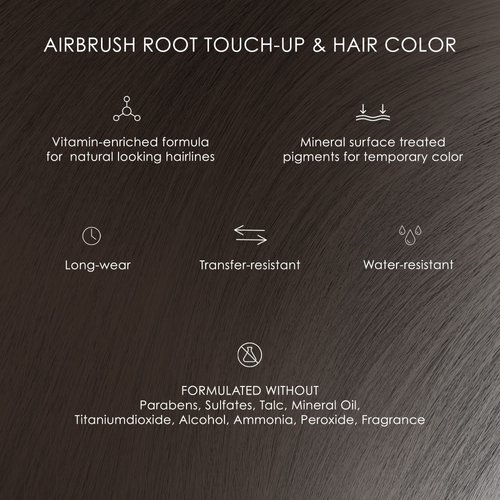 Temptu Airbrush Root Touch-Up & Hair Color, Dark Brown