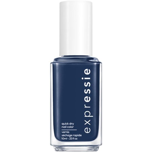 essie expressie quick dry nail polish, vegan formula, navy blue, Left On Shred, 0.33 fl oz
