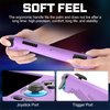Silicone Case Compatible with Anbernic RG556, Anti-Scratch, Washable, Shockproof Silicone Protective Cover for RG556 Retro Handheld Game Console - Purple