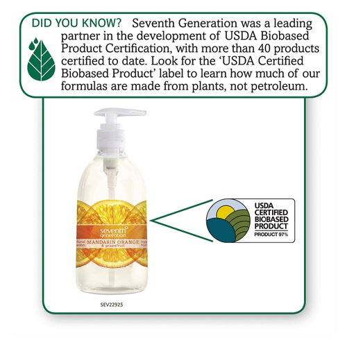 Seventh Generation Natural Hand Wash - Mandarin Orange and Grapefruit - 12 oz
