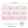 Dashing Diva Gloss Nail Strips - Spring Swirl | UV Free, Chip Resistant, Long Lasting Gel Nail Stickers | Contains 32 Nail Wraps, 1 Prep Pad, 1 Nail File