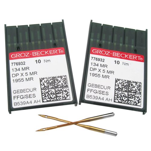 GROZ-BECKERT Needle in CKPSMS Clear Plastic Box-20 Groz Beckert 134MR 1955MR DPX5MR Long-Arm Quilting Machine Needles (20PCS Groz-Beckert-134MR 16/100)