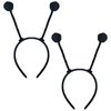 YAXAMING 2 Pcs Halloween Bee Antenna Headband Black Antenna Hair Hoops Animal Headpiece Hairband Hair Bands Women Christmas Cosplay Holiday Festival Parade Wedding Dress Up Birthday Party Accessories