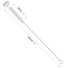 GFDesign Drinking Straw Cleaning Brushes Set Pipe Tube Cleaner Nylon Bristles Stainless Steel Handle - 8" x 3/8" (10mm) - Set of 15