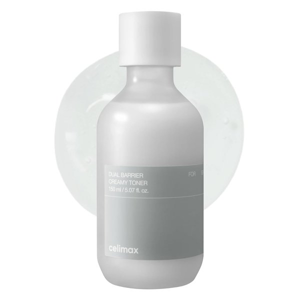 celimax Dual Barrier Creamy Toner | with Ceramides, Peptide, Oil & Alcohol Free, Facial Astringent, Hydrating, Calming, Soothing, Non Irritating,150ml