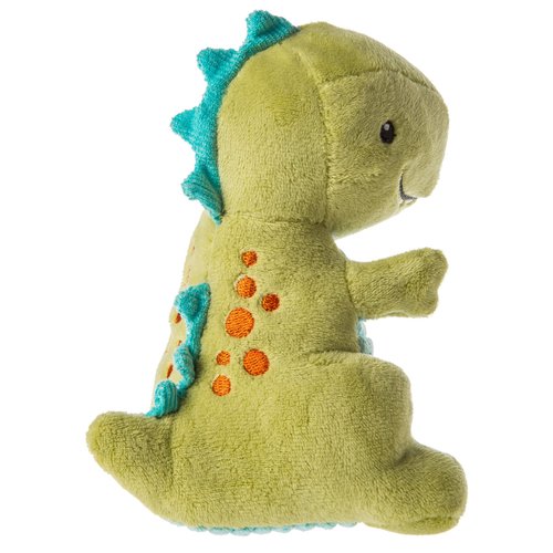 Mary Meyer Pebblesaurus Soft Toy Baby Rattle, 5-Inches, Green Dino
