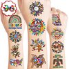 102 PCS Hispanic Heritange Month Birthday Party Decorations Favors Supplies Temporary Tattoos Decor Latin American Spanish Stickers For Boys Girls Gift School Prizes Rewards